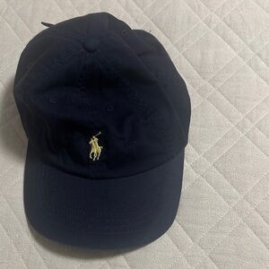 Ralph Lauren Dark Blue Cap with Yellow Accent
